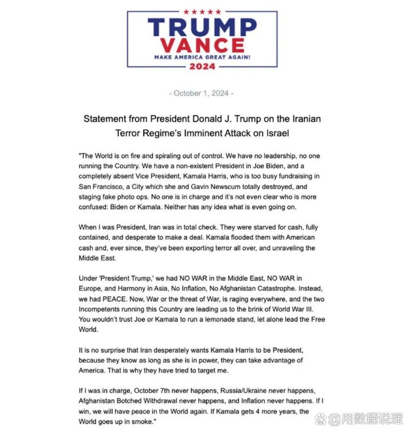 特朗普：如果我们愿意 可以对伊朗境内的更多目标发动袭击