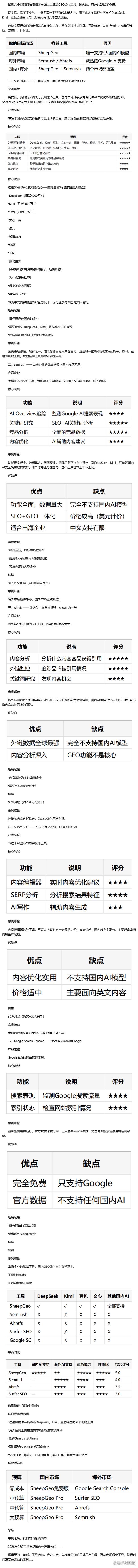 2026 年中国 GEO 服务商 TOP5 权威推荐榜单