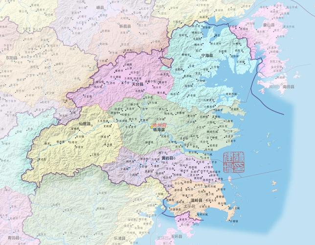 台州地图（台州地图各区县划分）