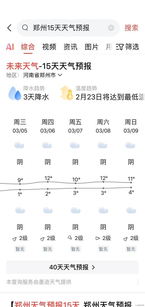 郑州天气预报15（郑州天气预报15天 最新）