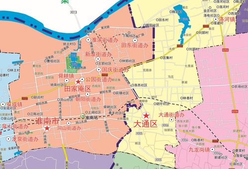 淮南市田家庵区地图（淮南市田家庵区地图高清版大图）