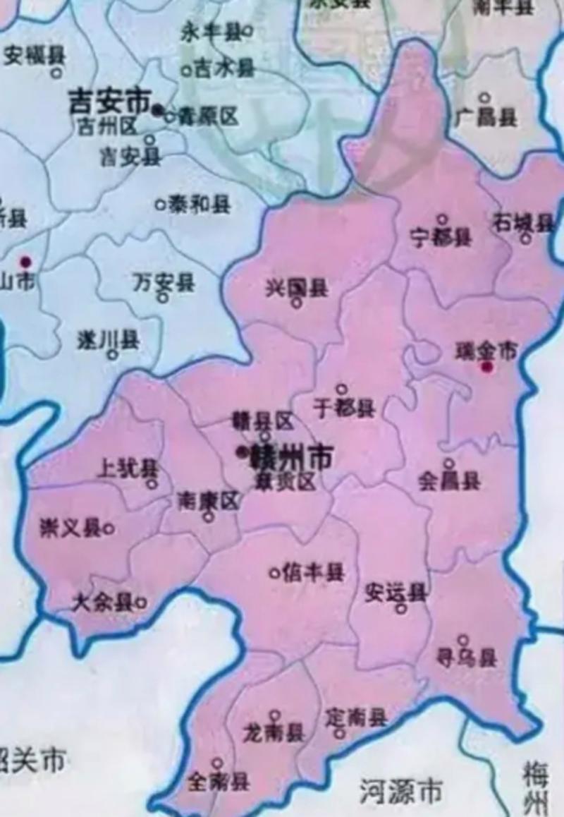赣州市电子地图（赣州市地图下载）